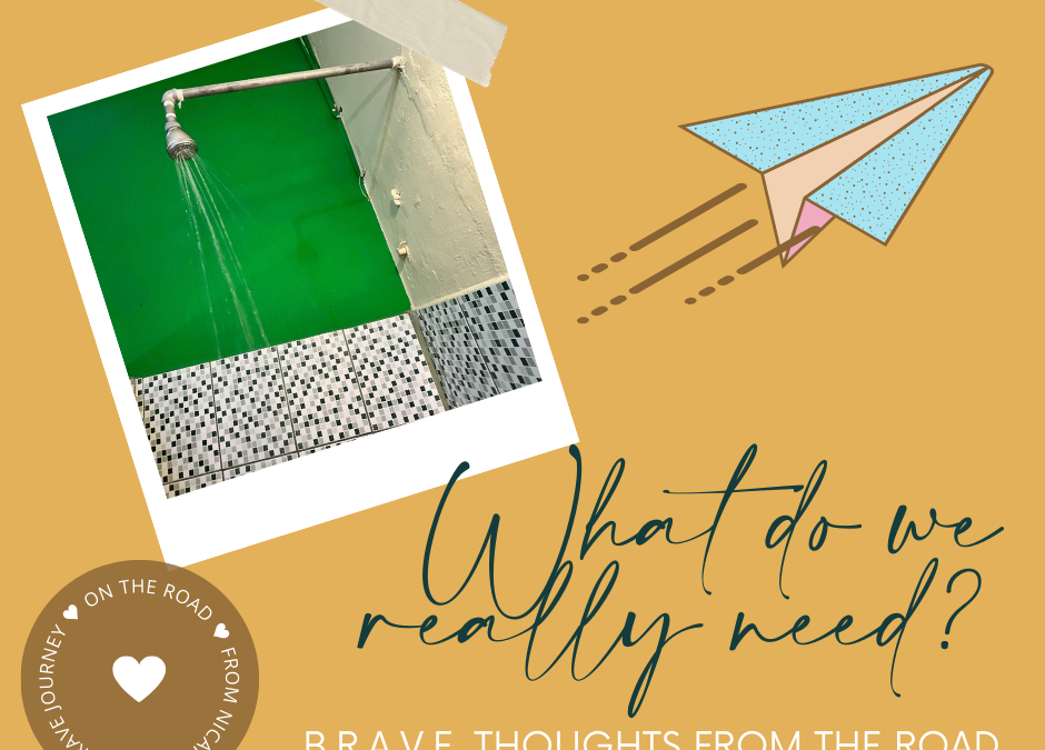 BONUS: BRAVE Thoughts From The Road – What Do We *Really* Need?